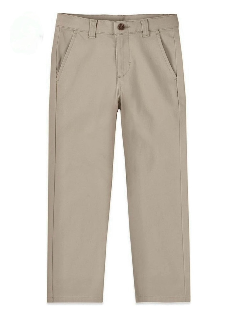 IZOD Khaki Cotton Stretch Pants Adjustable Waist Boys 14 Husky NWT